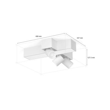 Philips - LED spotlampe m. RGBW-farver dæmpbar Hue CENTRIS 3xGU10/4,2W/230V + LED/11W 2000-6500K