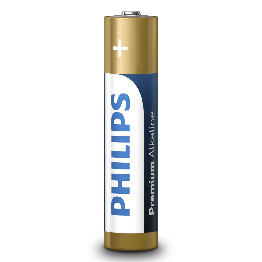 Philips LR03M4B/10 - 4 stk. Alkalisk batteri AAA PREMIUM ALKALINE 1,5V 1320mAh