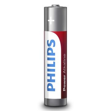 Philips LR03P12W/10 - 12 stk. Alkalisk batteri AAA POWER ALKALINE 1,5V 1150mAh