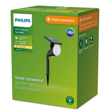 Philips - Soldrevet LED spotlampe JIVIX LED/1,4W/3,7V IP44