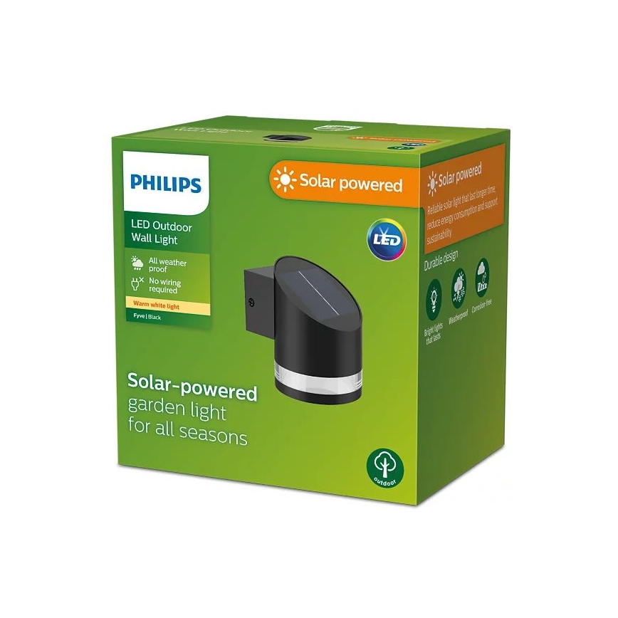 Philips - Soldrevet LED væglampe FYCE LED/1,5W/3,7V IP44