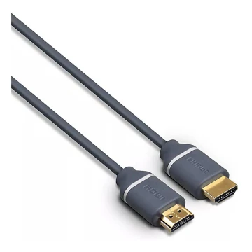 Philips SWV5650G/00 - HDMI-kabel med Ethernet, HDMI 2.0 A stik 5 m grå