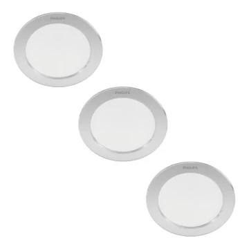 Philips - SÆT 3x LED indbygningslampe LED/3,5W/230V 2700K