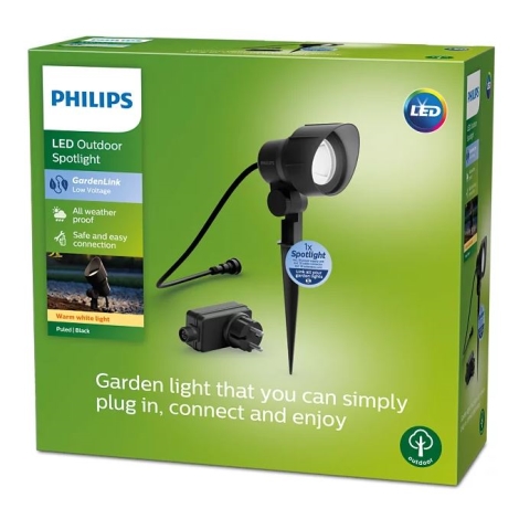 Philips - Udendørs LED spotlampe LED/24W/230V 2700K IP44