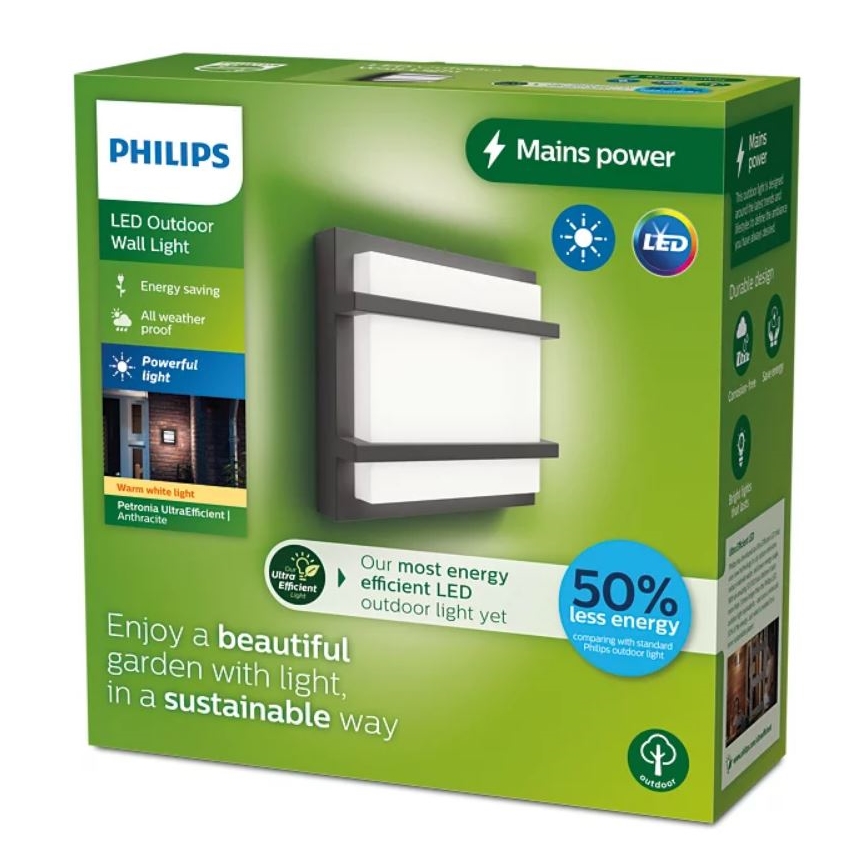 Philips - Udendørs LED væglampe PETRONIA LED/3,8W/230V IP44