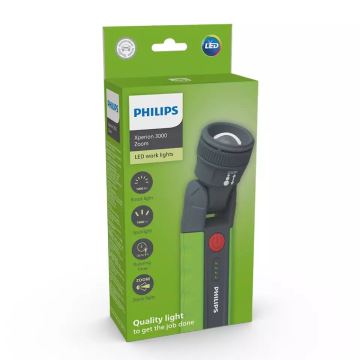 Philips X30ZOOMX1 - LED lommelygte dæmpbar og genopladelig XPERION LED/6W/3,7V 1000 lm 2500 mAh IP54