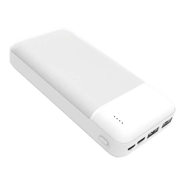 Powerbank 20.000 mAh 3,7V hvid