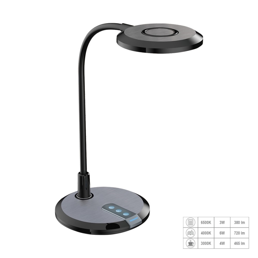 Prezent 31219 - LED Dæmpbar touch-funktion flexible bordlampe PIXIE LED/7W/230V 3000-6500K