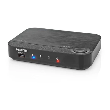 Professionel 3-ports HDMI-omformer 4K USB-C til HDMI