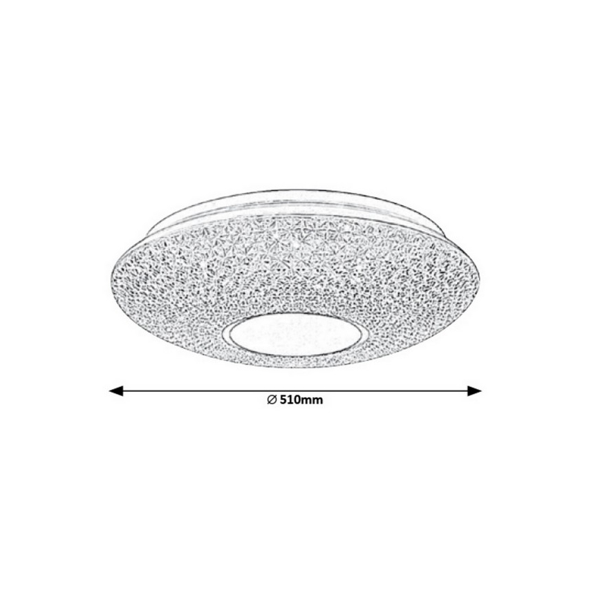 Rabalux - LED lysdæmper loftslampe med fjernbetjening LED/72W/230V