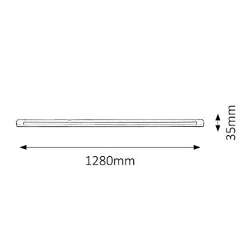 Rabalux - LED underskabslampe 1xG13/36W/230V 128 cm