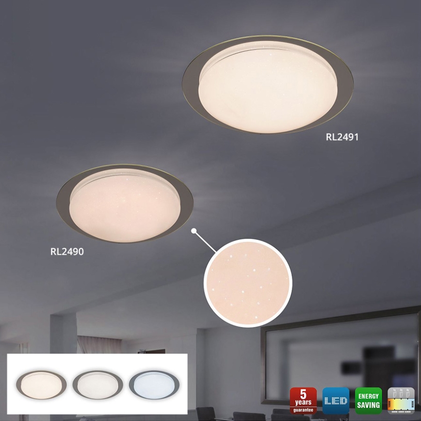 Rabalux 2491 - LED loftsbelysning MINNEAPOLIS LED/18W/230V