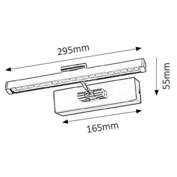 Rabalux - LED gallerilampe LED/5W/230V