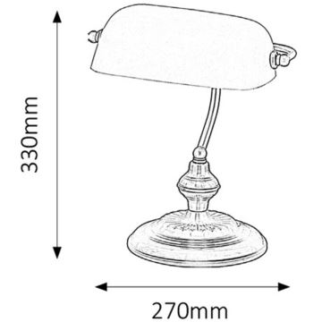 Rabalux - Bordlampe 1xE27/60W/230V