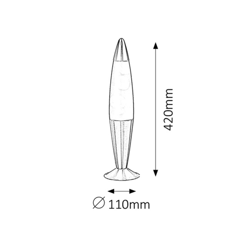 Rabalux 4108 - Lavalampe 2 1xE14/25W/230V | Lampemania