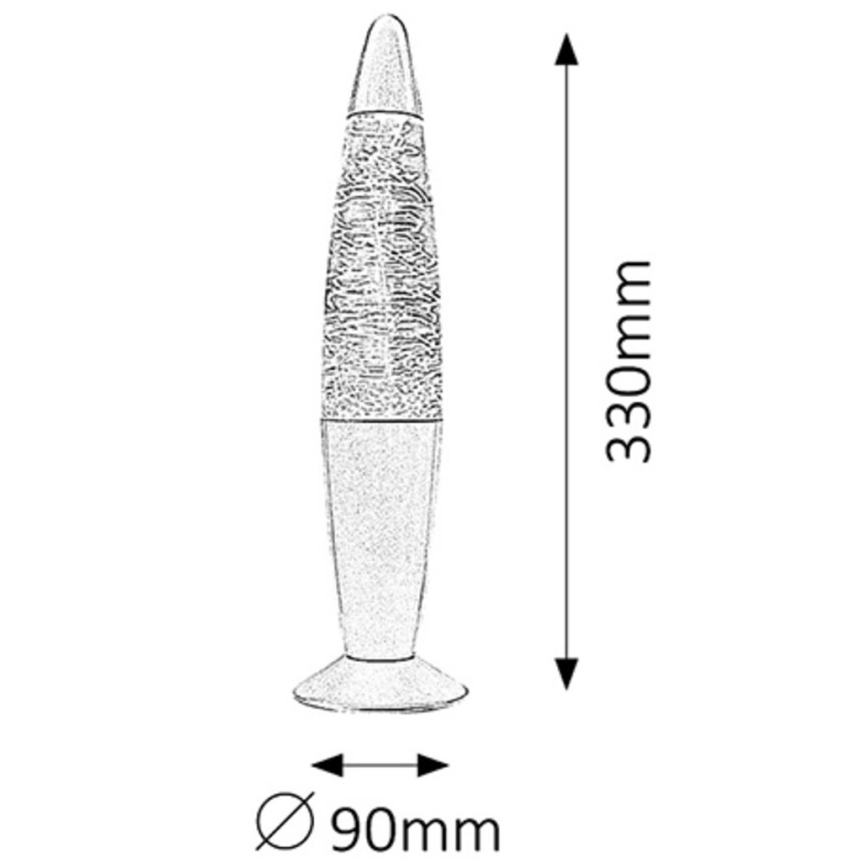 Rabalux 4533 - Dekorativ lampe MILIE RGB 0,9W