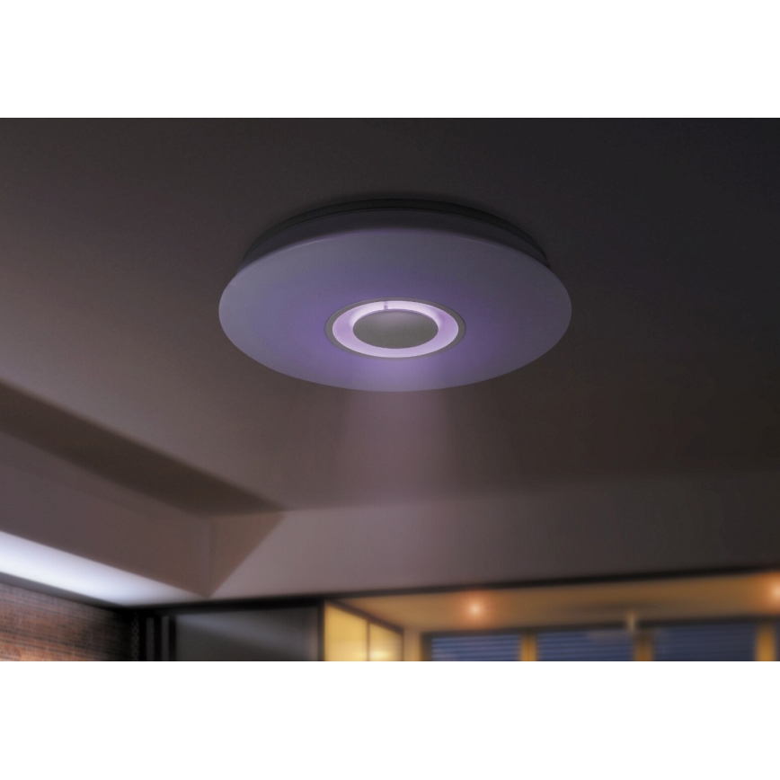 Rabalux - LED loftlampe m. RGB-farver dæmpbar 1xLED RGB/24W/230V + fjernbetjening