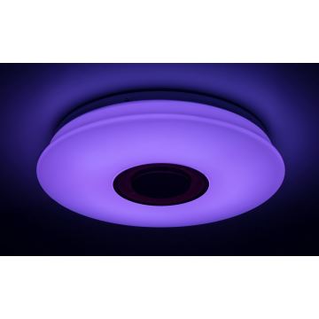 Rabalux - LED loftlampe m. RGB-farver dæmpbar 1xLED RGB/24W/230V + fjernbetjening