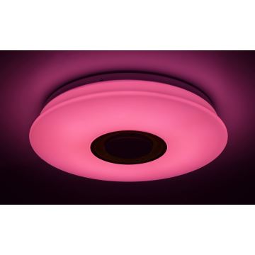 Rabalux - LED loftlampe m. RGB-farver dæmpbar 1xLED RGB/24W/230V + fjernbetjening