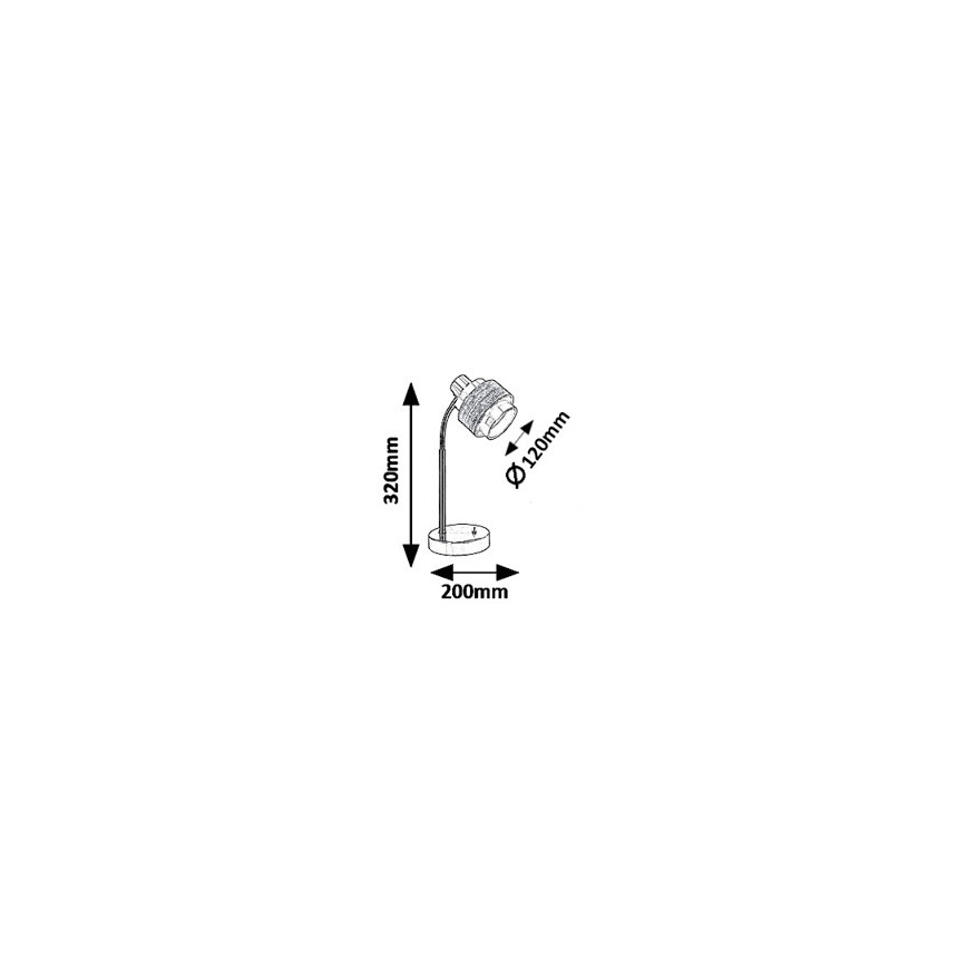 Rabalux 5384 - Bordlampe BASIL 1xE14/25W/230V