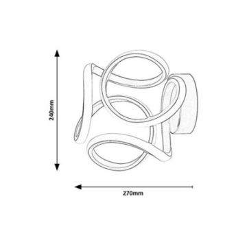 Rabalux - LED væglampe LED/11W/230V 3000K