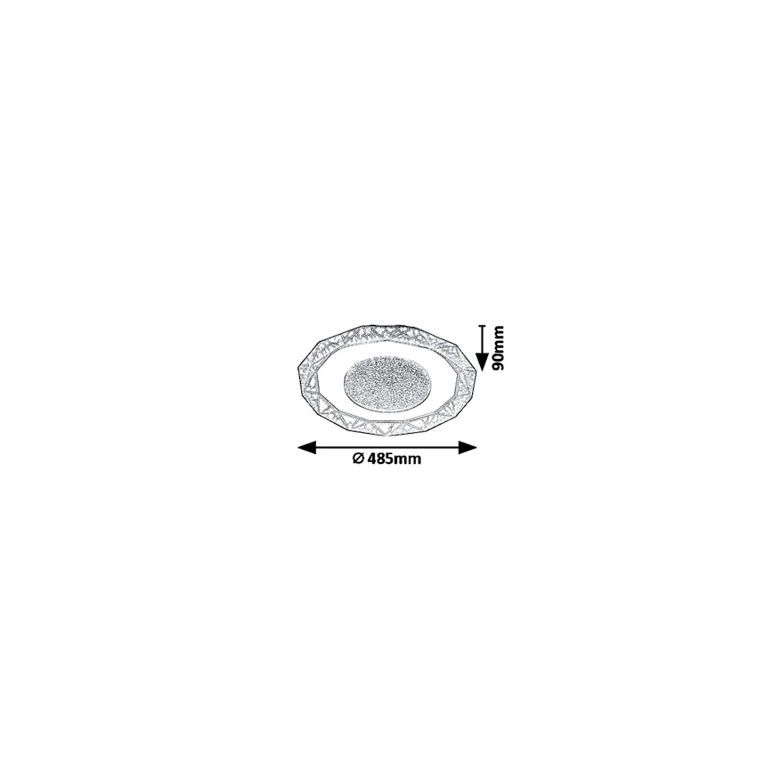 Rabalux 6294 - LED loftsbelysning SIREN LED/50W/230V