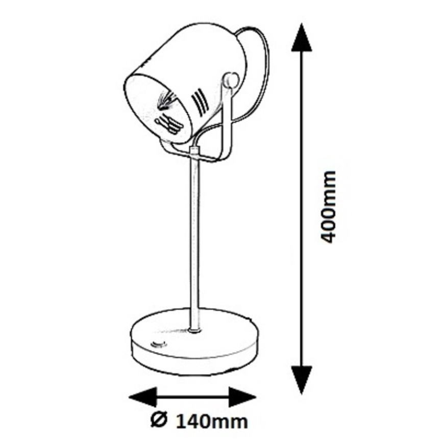 Rabalux 7015 - Bordlampe MINUET 1xE14/15W/230V