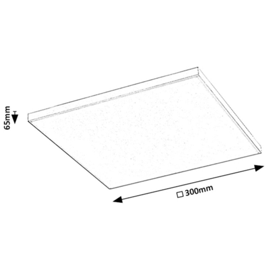 Rabalux - LED loftlampe dæmpbar RGB-farver LED/18W/230V 3000-6500K 30x30 cm + fjernbetjening