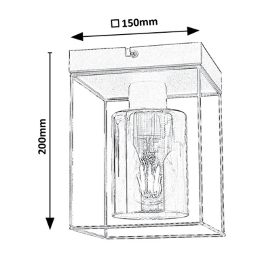 Rabalux - Loftlampe 1xE27/25W/230V