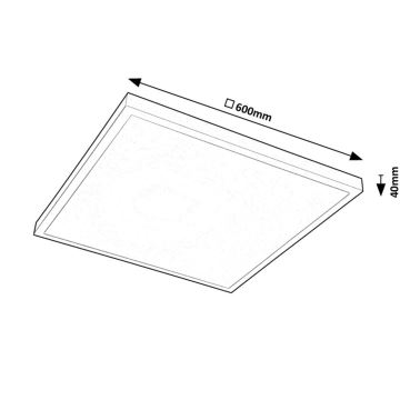 Rabalux - LED panel LED/40W/230V 4000K 60x60 cm