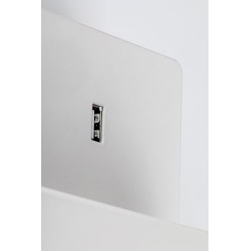 Rabalux - Væglampe med hylde og USB port 1xGU10/25W/230V hvid