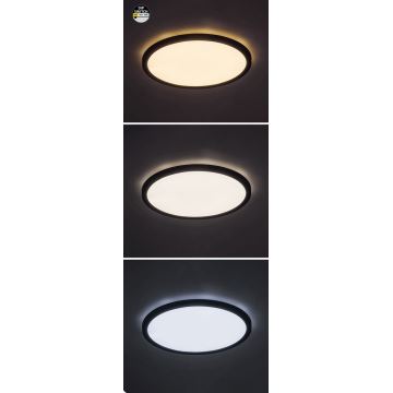 Rabalux - LED loftlampe LED/36W/230V 3000/4000/6000K diameter 40 cm sort