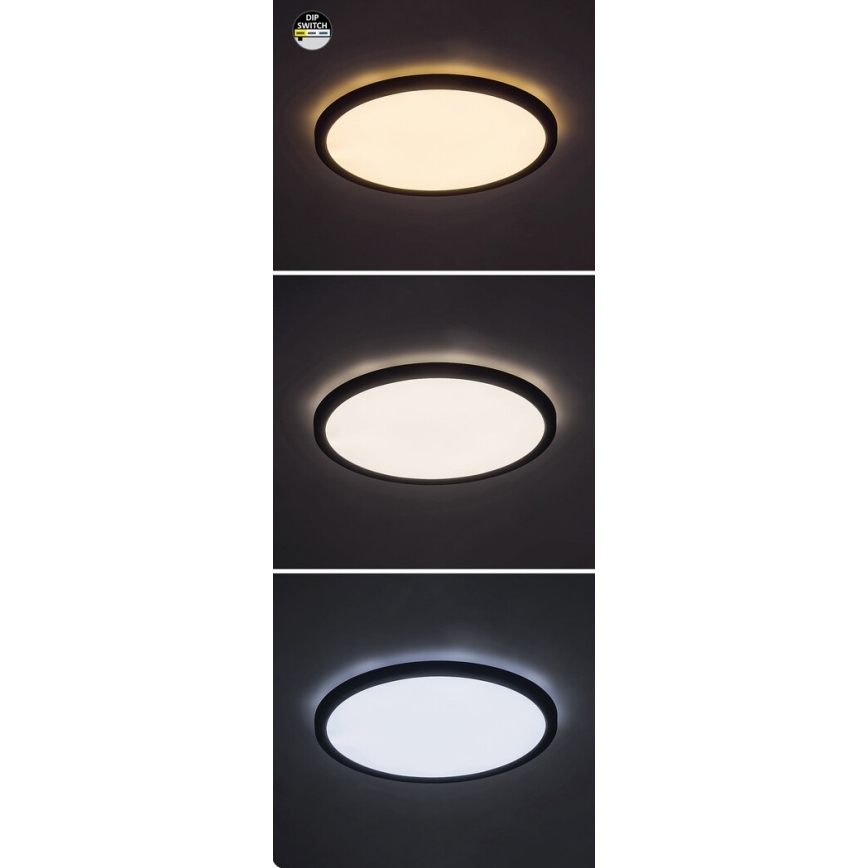 Rabalux - LED loftlampe LED/36W/230V 3000/4000/6000K diameter 40 cm sort
