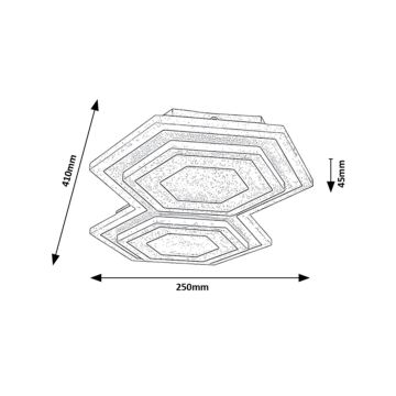 Rabalux - LED loftlampe LED/44W/230V 3000/6000K