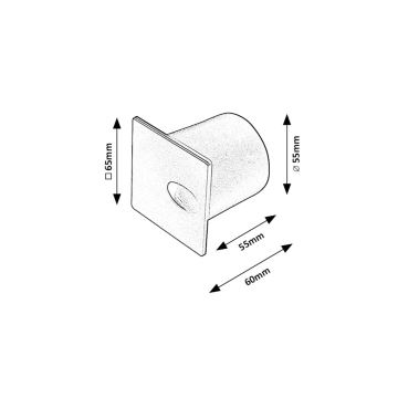 Rabalux - Udendørs LED trappelampe LED/3W/230V IP54 3000K sort