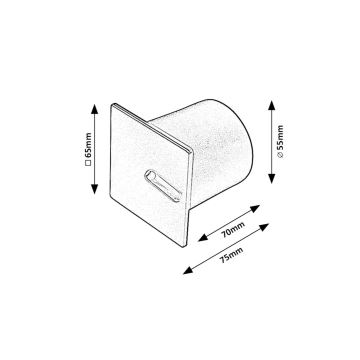 Rabalux - LED trappelampe LED/3W/230V 3000K sort