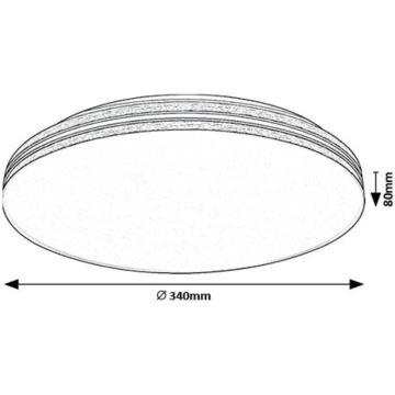 Rabalux - LED loftlampe LED/18W/230V 4000K diameter 34 cm