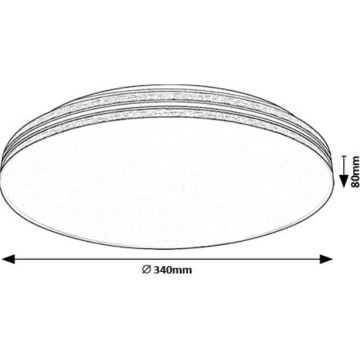 Rabalux - LED loftlampe LED/18W/230V 4000K diameter 34 cm