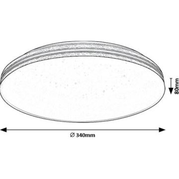 Rabalux - LED loftlampe LED/18W/230V 3000K diameter 34 cm