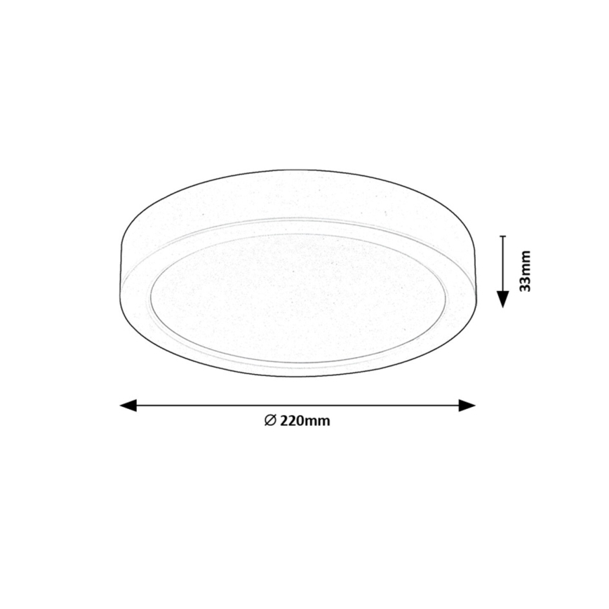 Rabalux - LED loftlampe LED/24W/230V 4000K diameter 22 cm hvid