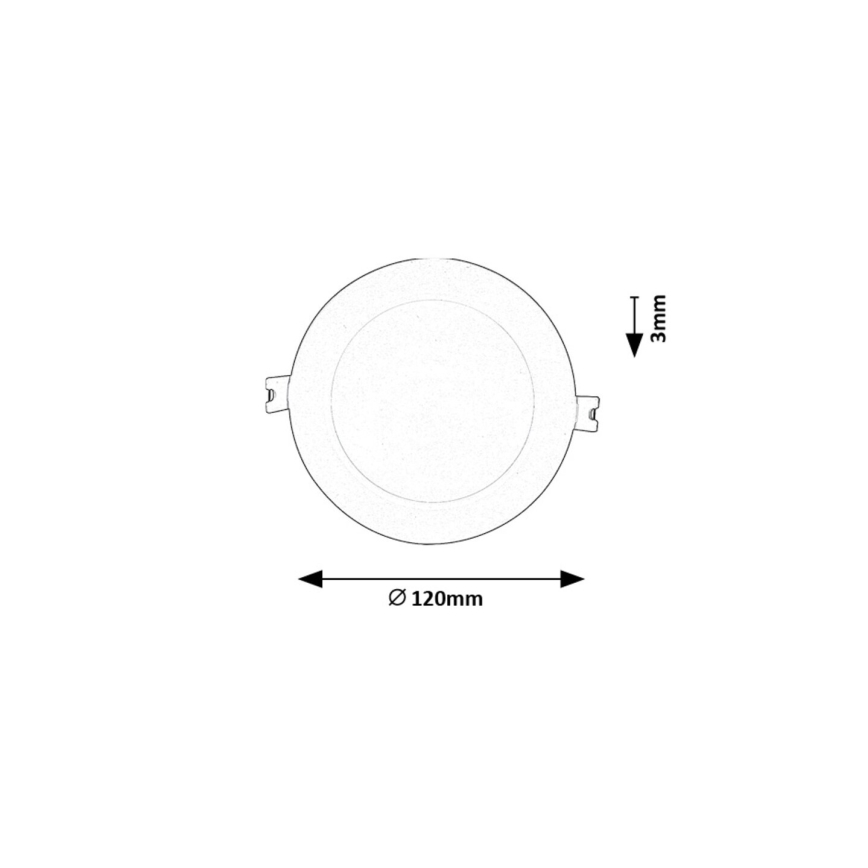 Rabalux - LED indbygningslampe LED/6W/230V 3000K diameter 12 cm hvid