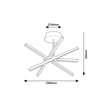 Rabalux - LED pendel LED/30W/230V 4000K