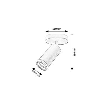 Rabalux - Spotlampe 1xGU10/35W/230V