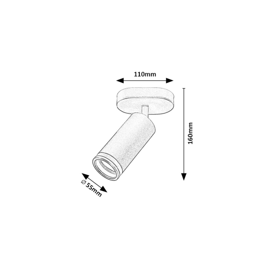 Rabalux - Spotlampe 1xGU10/35W/230V