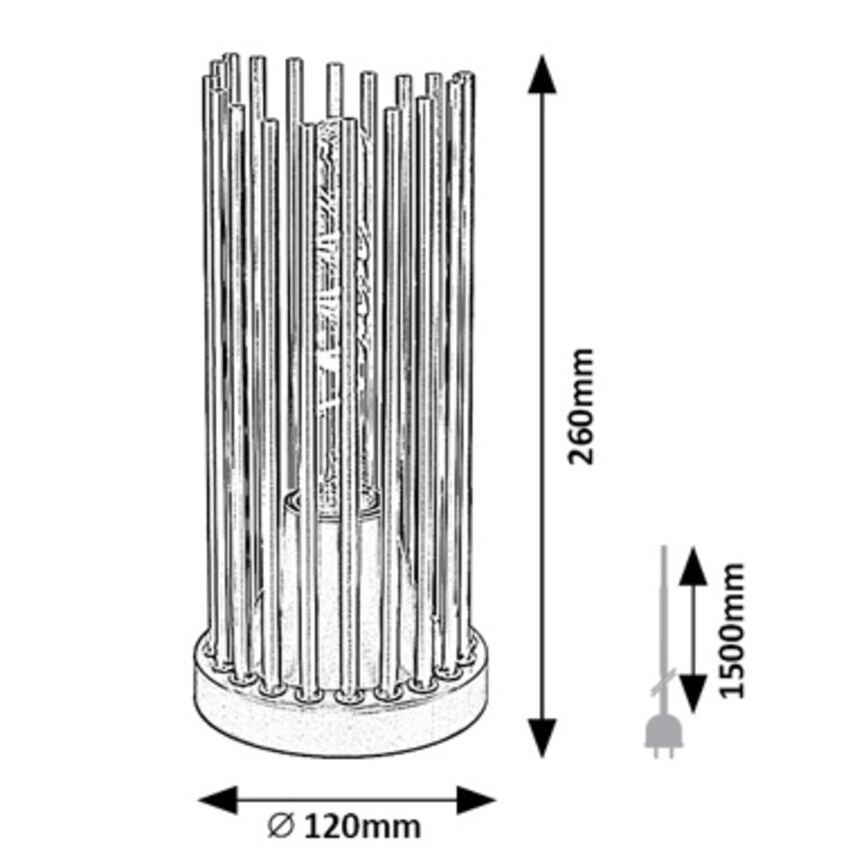 Rabalux - Bordlampe 1xE27/40W/230V