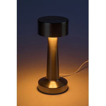 Rabalux - LED Genopladelig touch-funktion bordlampe LED/2,7W/5V 1200mAh 3000/4000/6000K guldfarvet