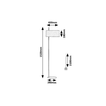 Rabalux - Gulvlampe 1xE27/40W/230V