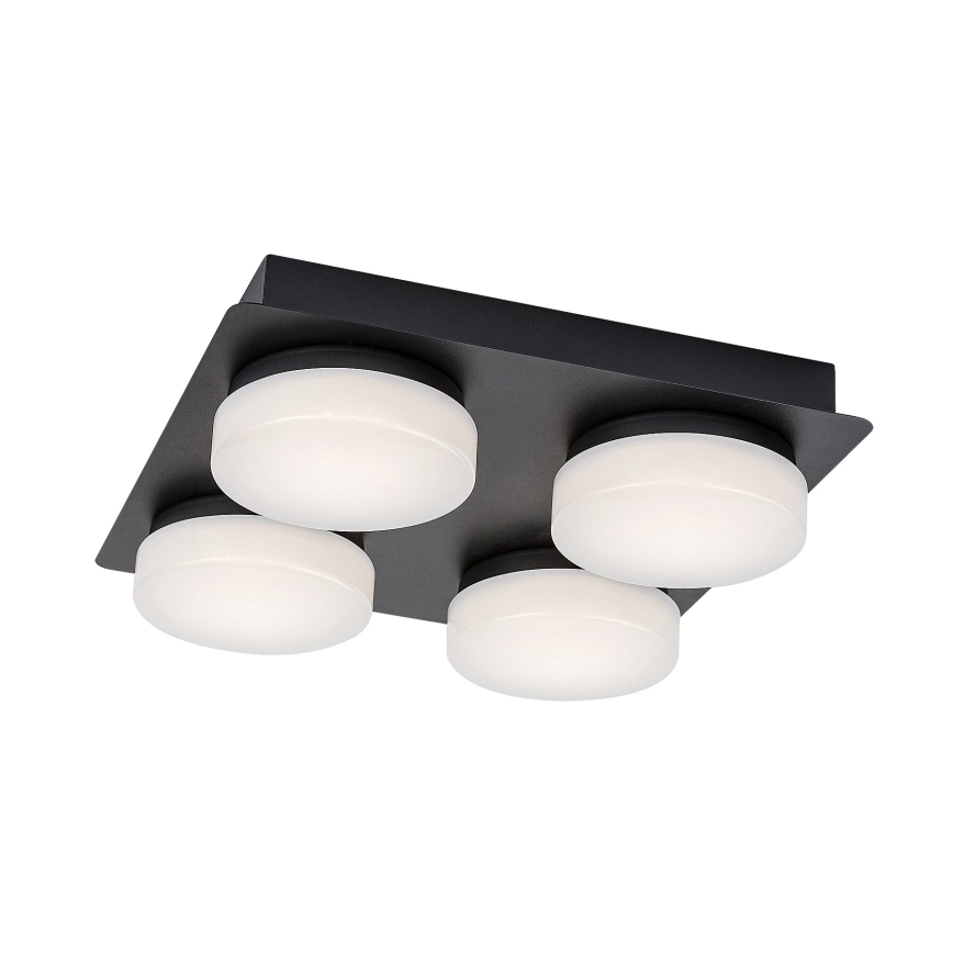 Rabalux - LED loftlampe til badeværelse 4xLED/5,2W/230V IP44 sort