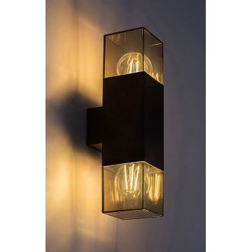 Rabalux - Udendørs væglampe 2xE27/60W/230V IP54 sort