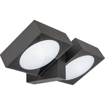 Rabalux - Udendørs LED væglampe 2xLED/7W/230V IP54 antracit